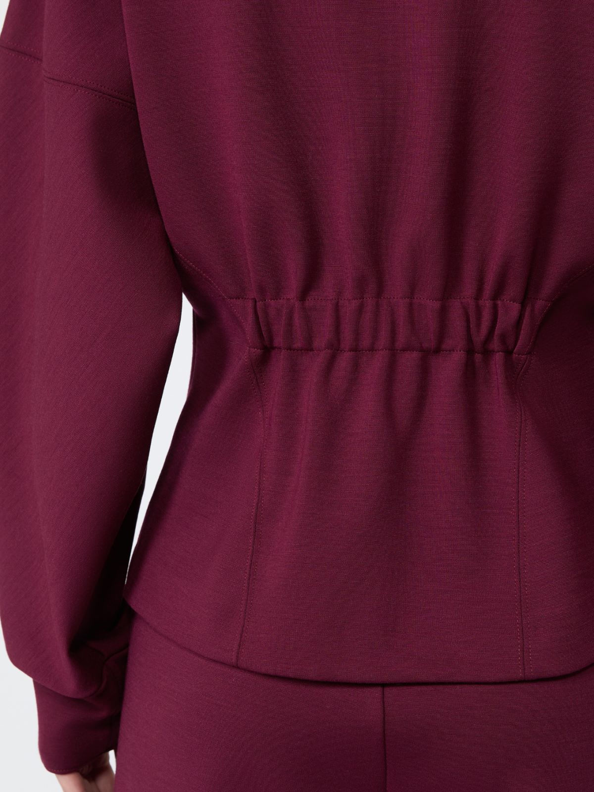 Wool and Lyocell jersey sweater - DE COLOR VINO - Max Mara - 5