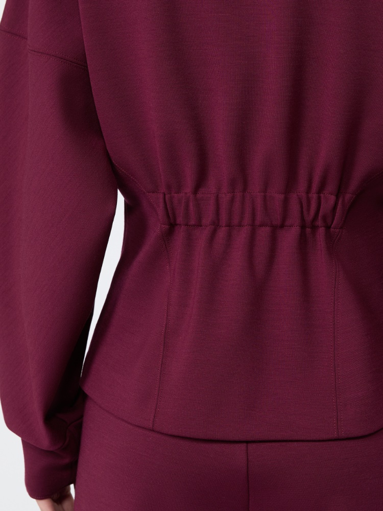 Wool and Lyocell jersey sweater - DE COLOR VINO - Max Mara - 5