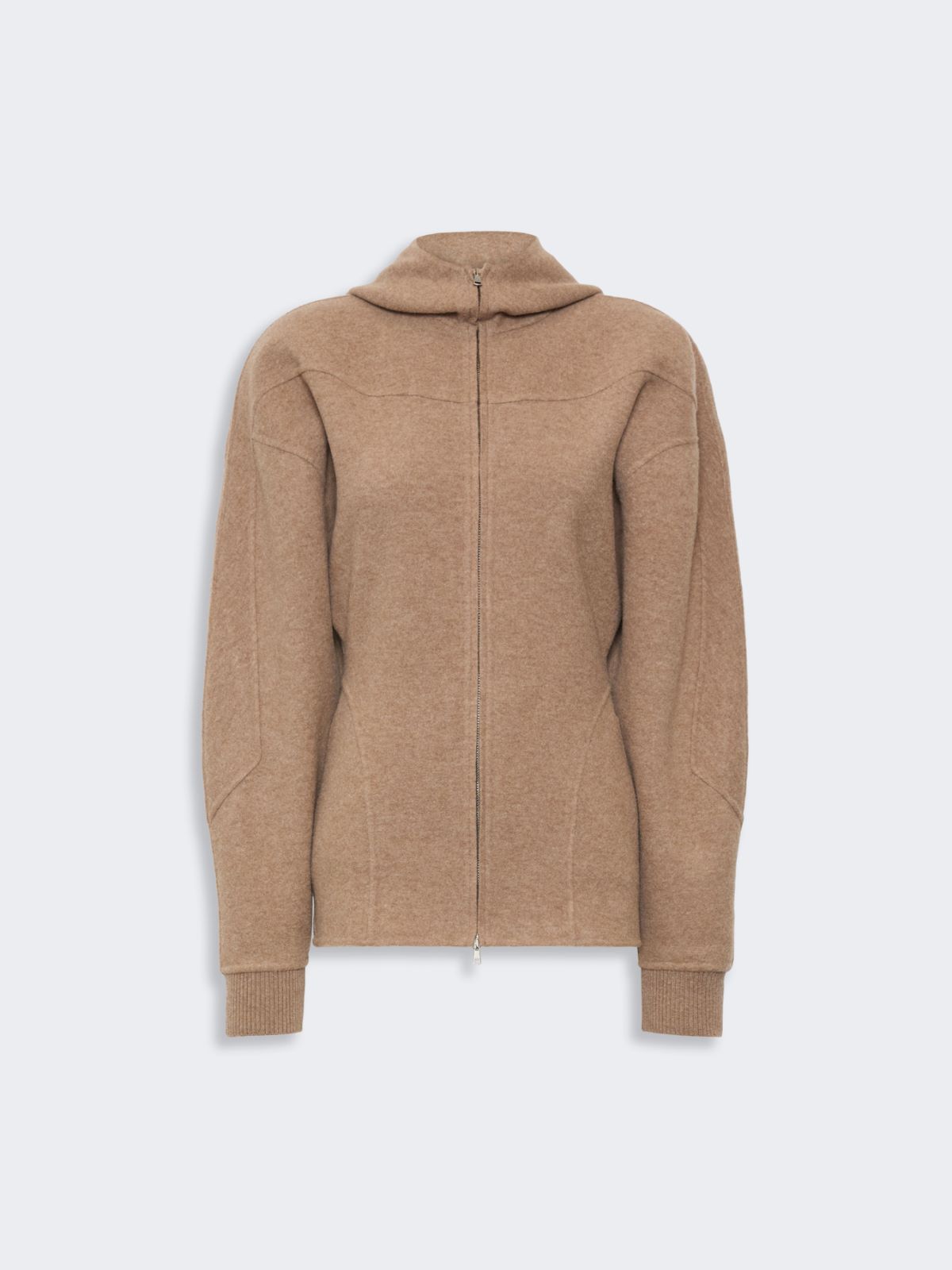 Wool and cashmere jersey sweatshirt - BEIGE - Max Mara - 5