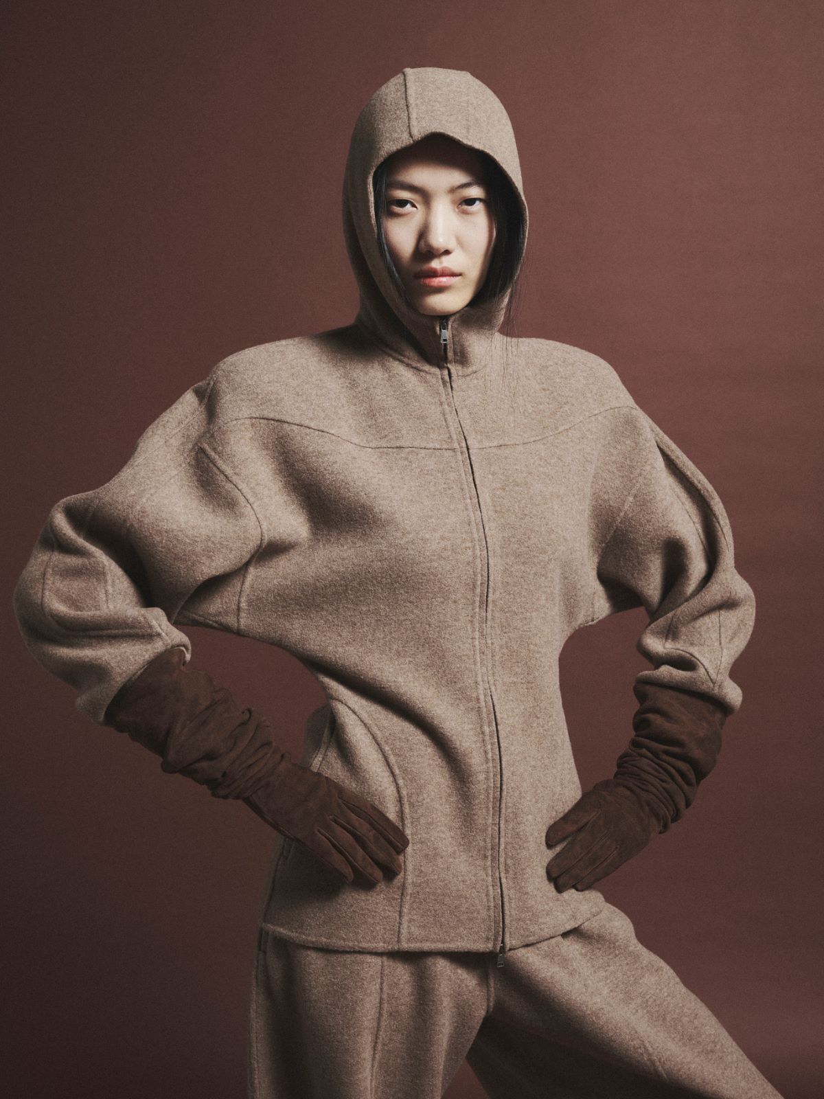 Wool and cashmere jersey sweatshirt + BEIGE - Max Mara