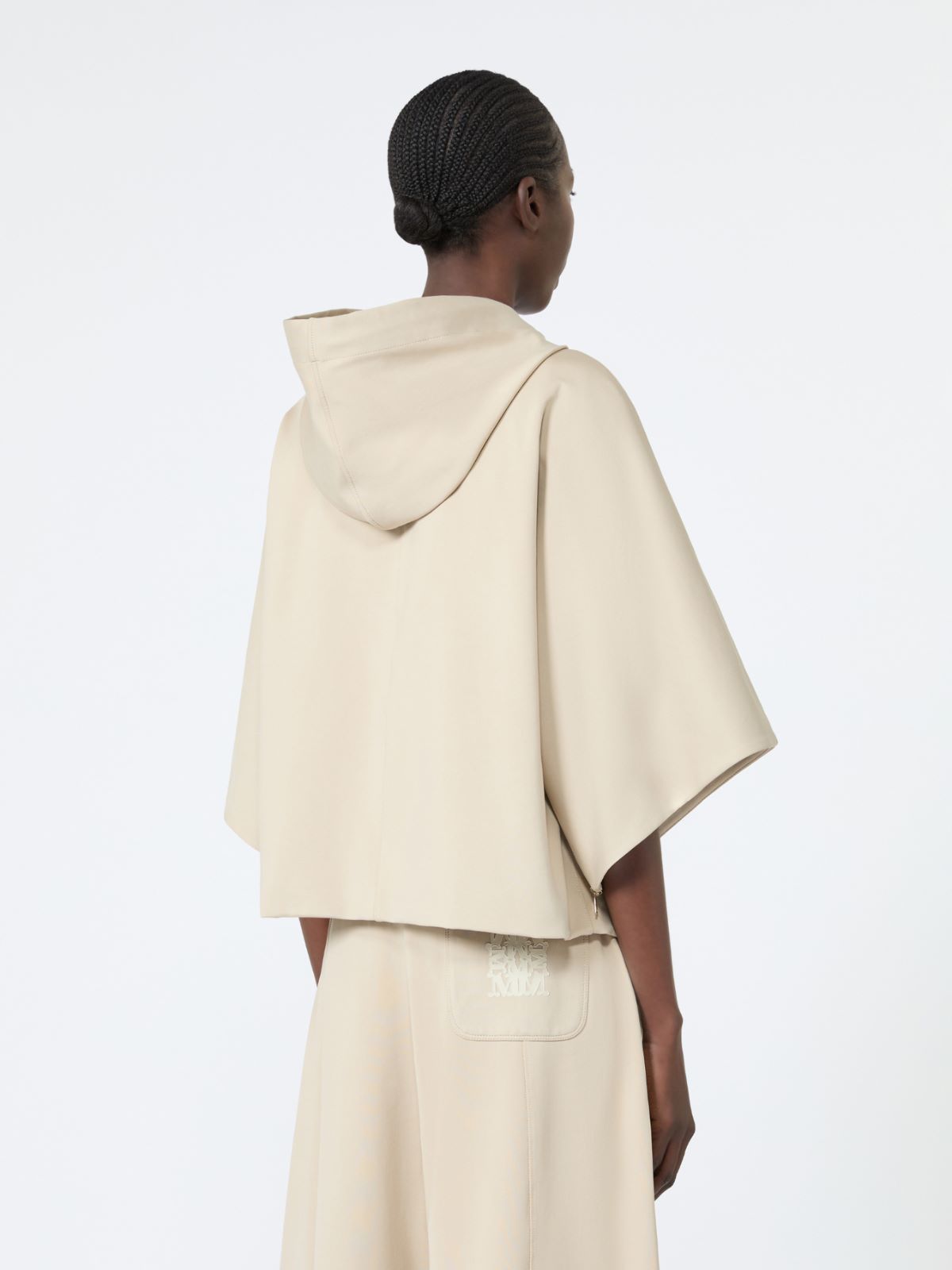 Technical cotton jersey boxy sweater - STONE - Max Mara - 3