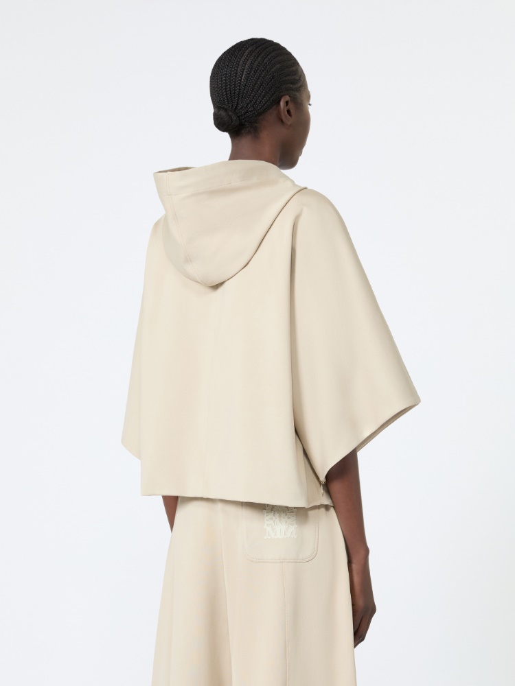 Technical cotton jersey boxy sweater - STONE - Max Mara - 3
