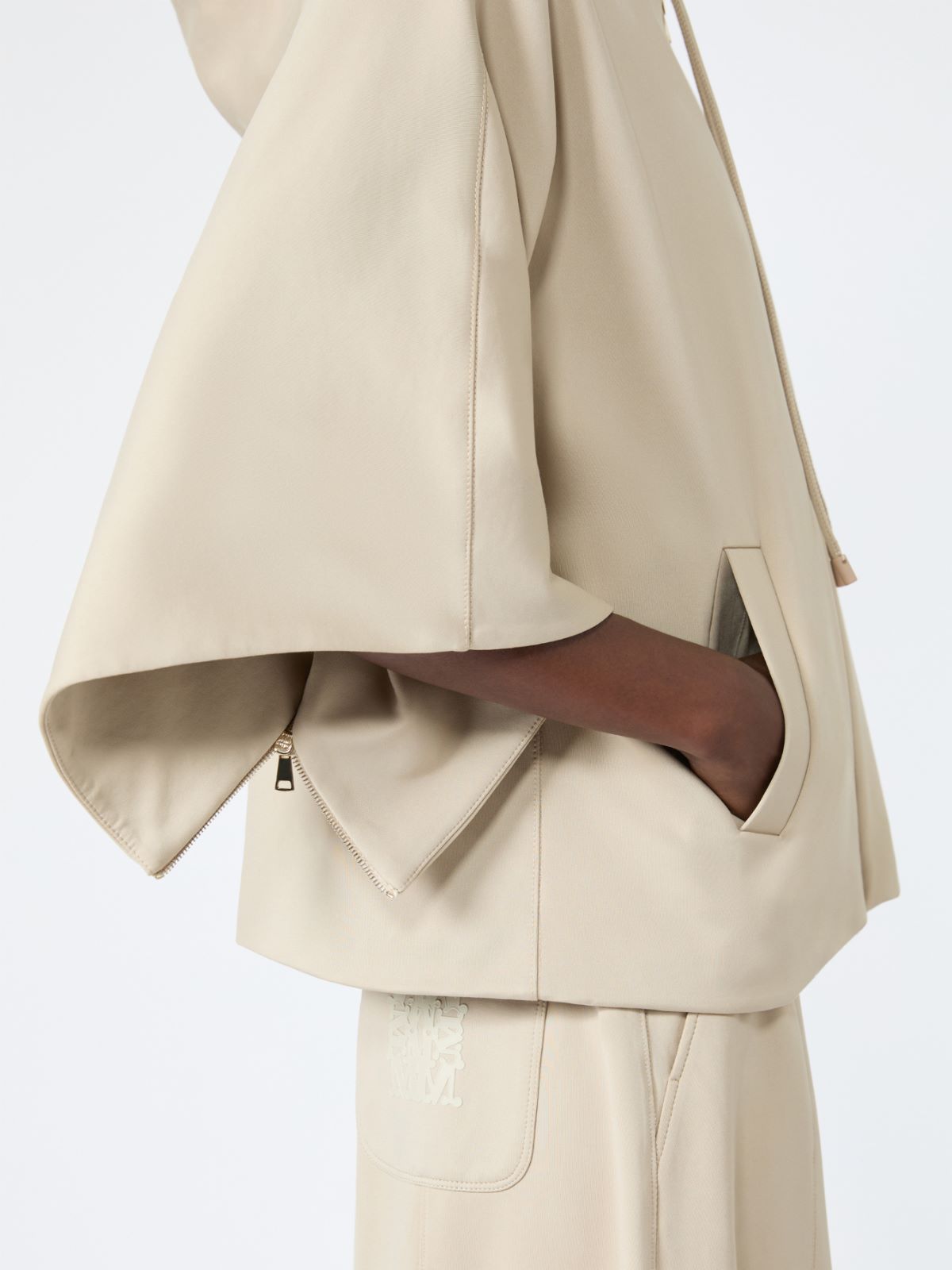 Technical cotton jersey boxy sweater - STONE - Max Mara - 4