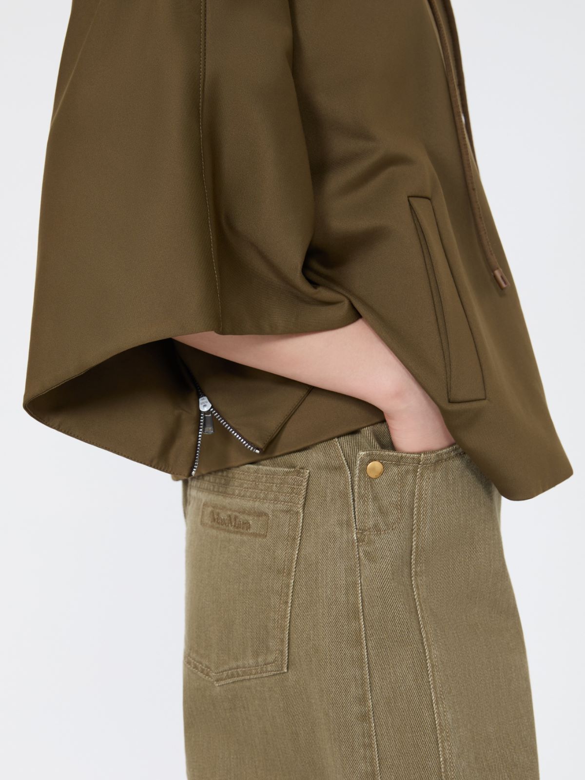 피다토 나일론 자켓 - KAKI - Max Mara - 4
