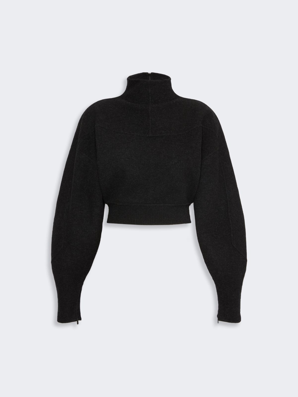 [アルモニー] ウール カシミヤ ジャージー スウェットシャツ - DARK GREY - マックスマーラ公式サイト - 5