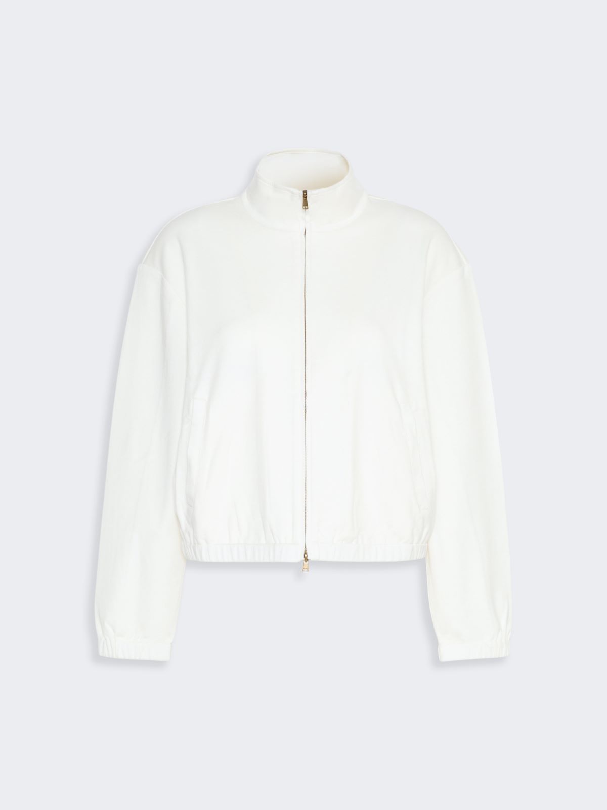 Silk-blend jersey sweatshirt - WHITE - Max Mara - 6