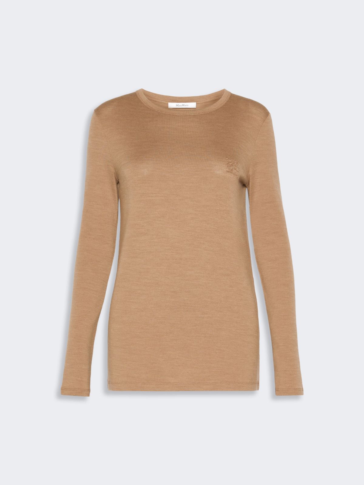 Light wool jersey T-shirt - CAMEL - Max Mara - 5