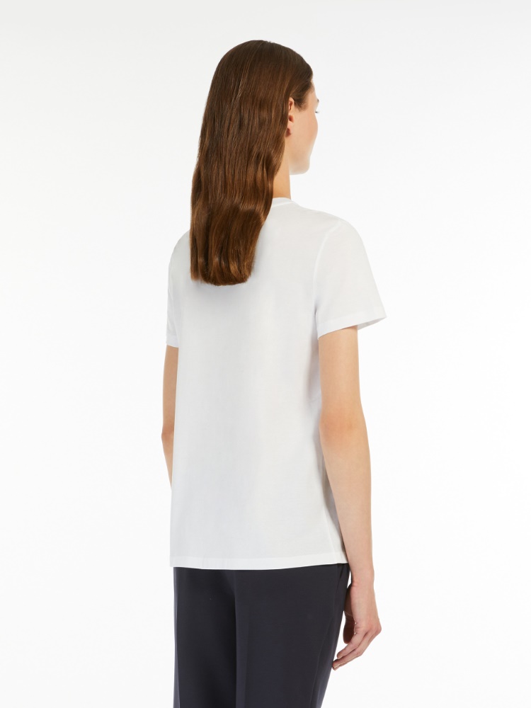 Cotton jersey T-shirt - OPTICAL WHITE - 3
