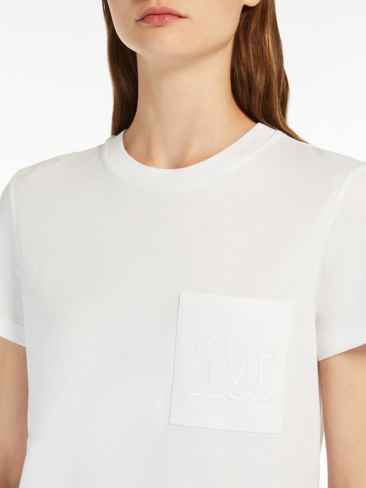 Cotton jersey T-shirt - OPTICAL WHITE - 4
