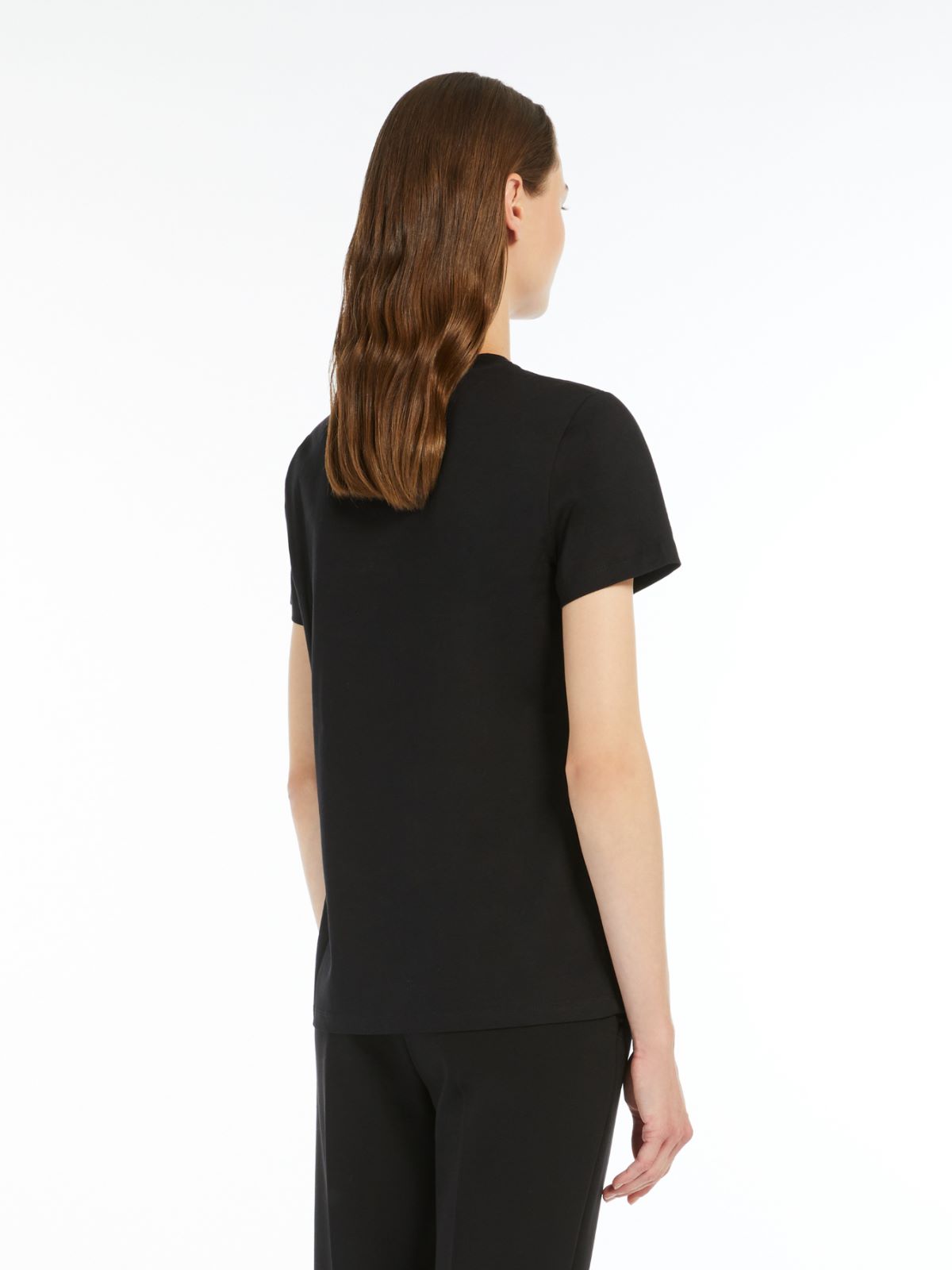 Cotton jersey T-shirt - BLACK - 3