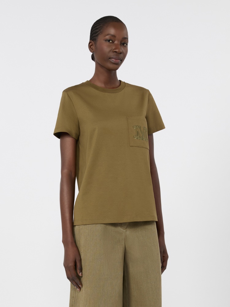 Cotton jersey T-shirt - KAKI - 2
