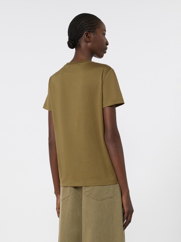 Cotton jersey T-shirt - KAKI - 3