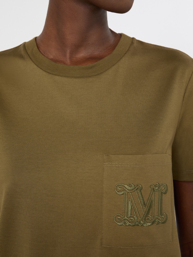 Cotton jersey T-shirt - KAKI - 4