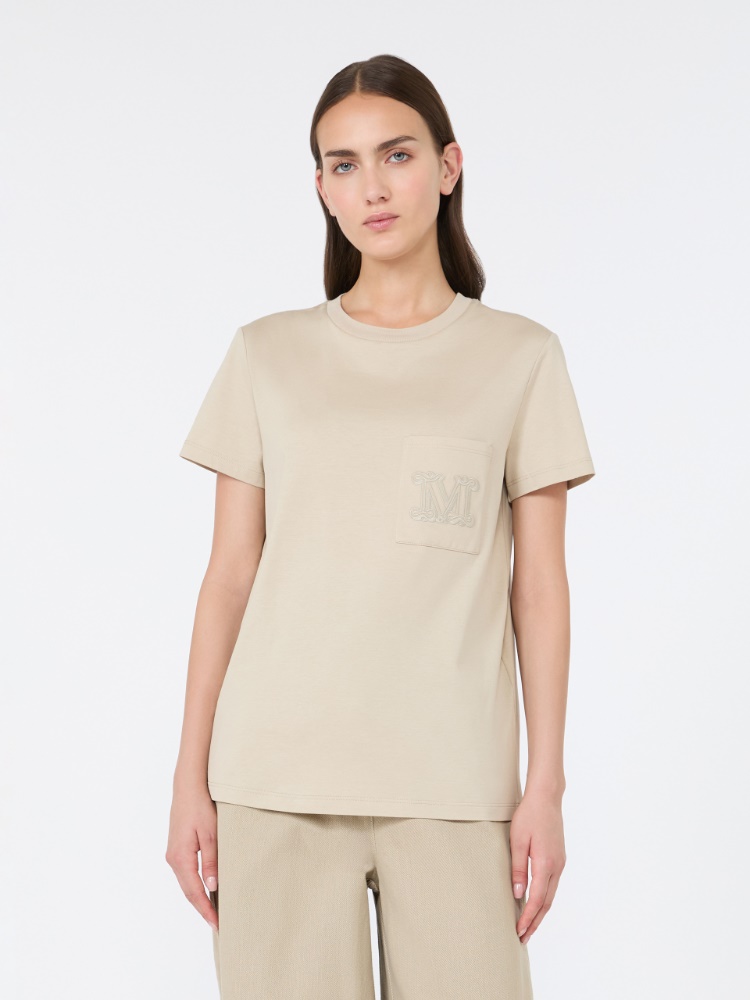 파파이아 코튼 티셔츠 - STONE - Max Mara - 2