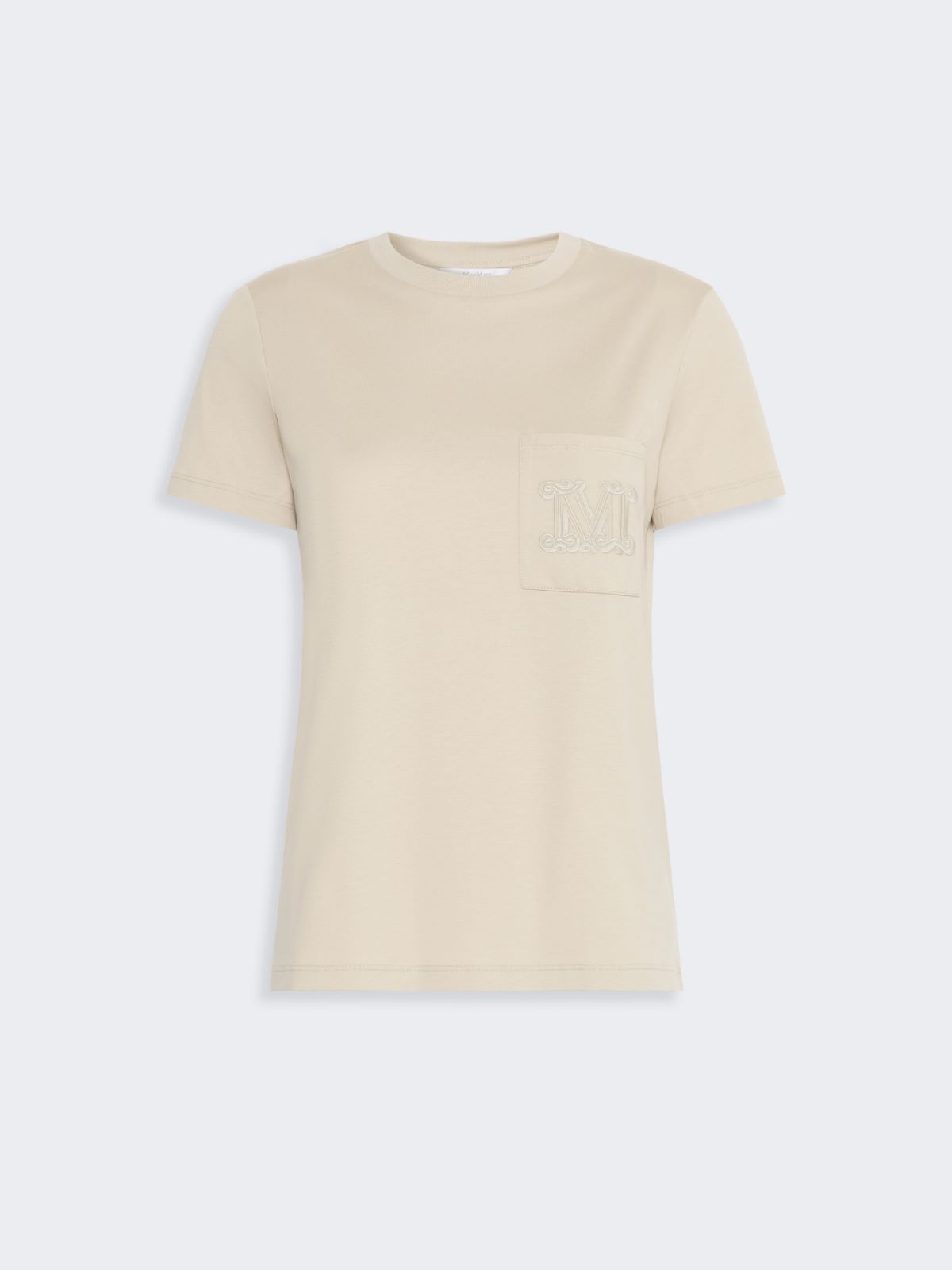 파파이아 코튼 티셔츠 - STONE - Max Mara - 5