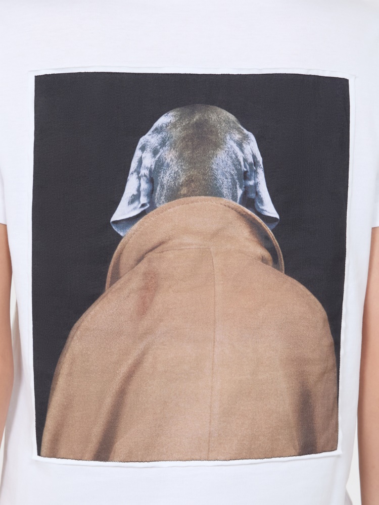 Iconic print-adorned jersey T-shirt - WHITE - Max Mara - 5