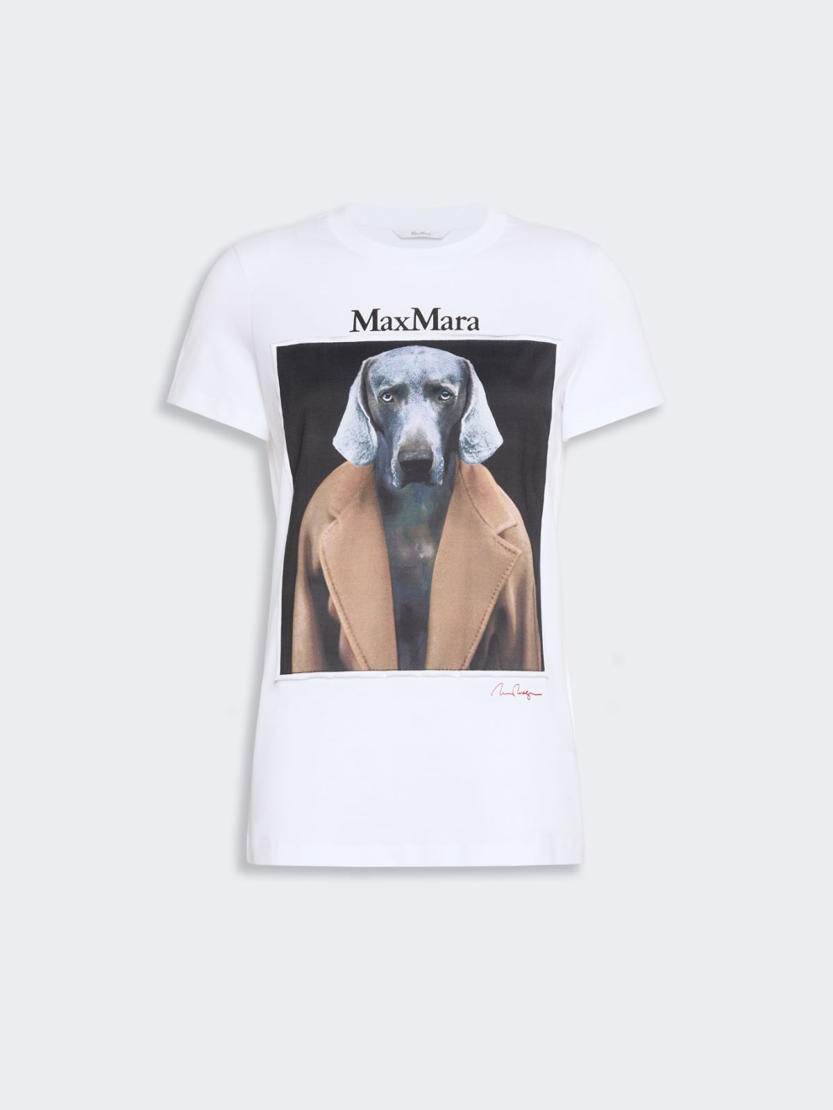 Iconic print-adorned jersey T-shirt - WHITE - Max Mara - 6