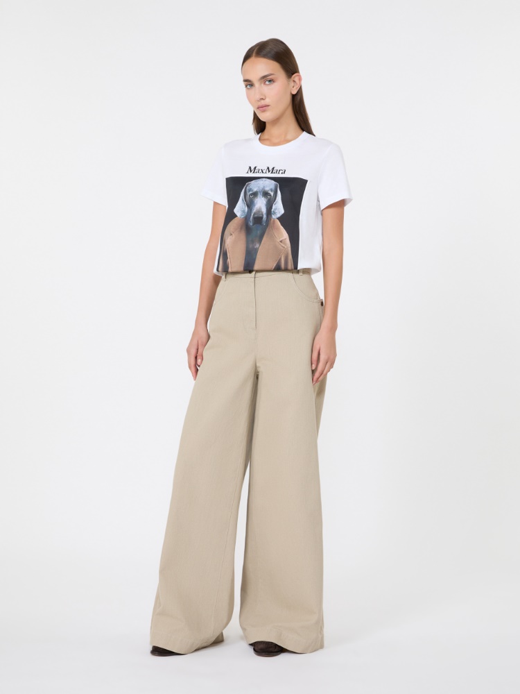 Iconic print-adorned jersey T-shirt - WHITE