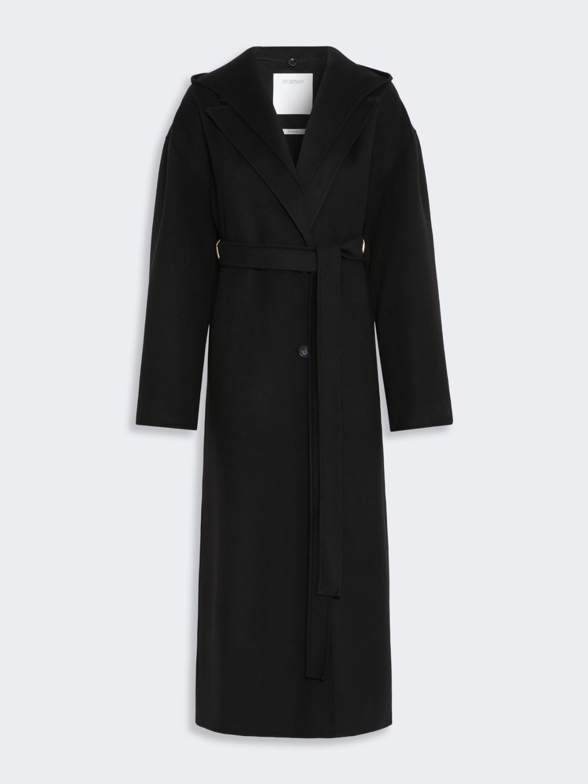 Oversized pure wool coat - BLACK - Max Mara - 5