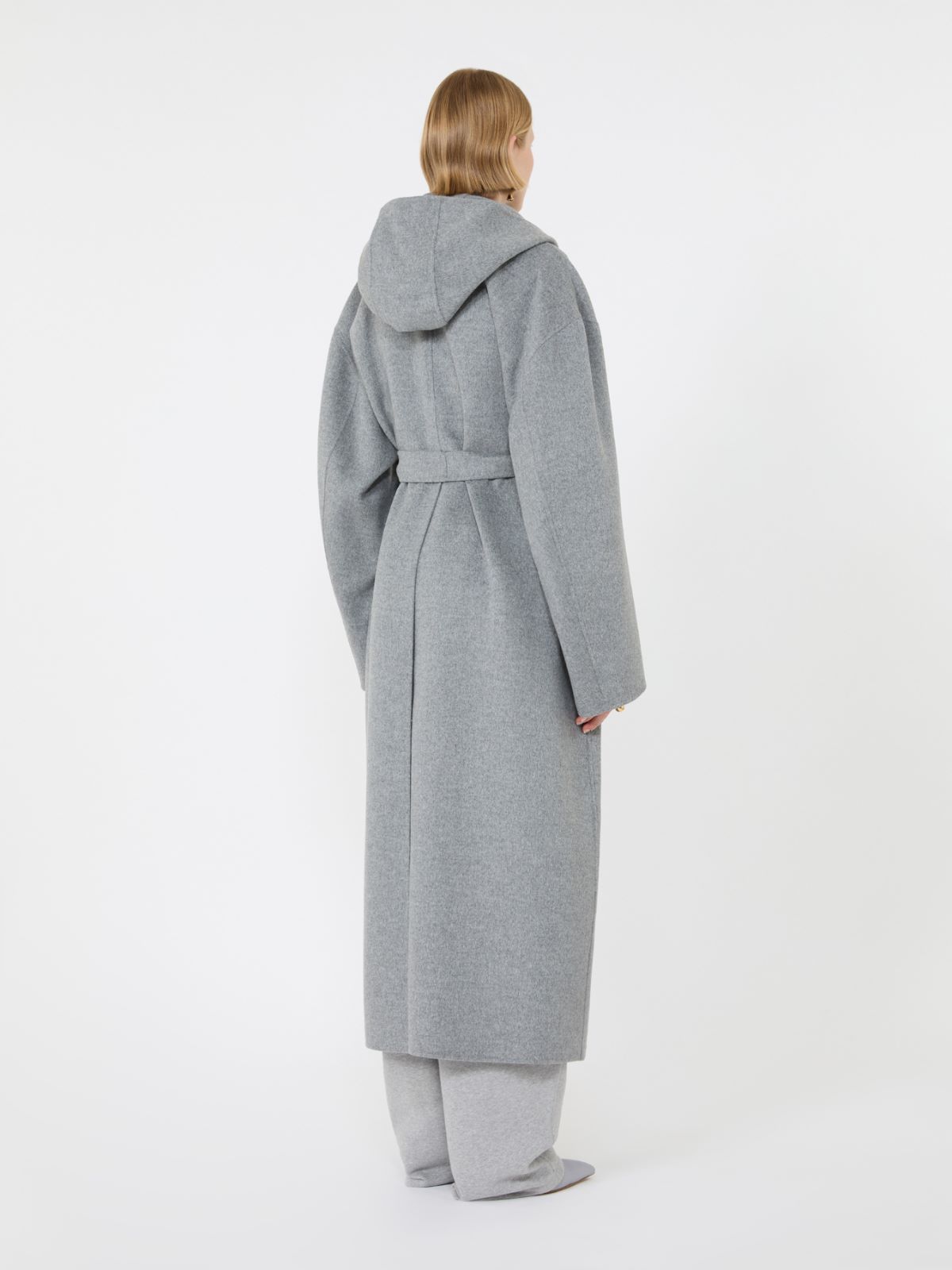 Oversized pure wool coat - MEDIUM GREY - Max Mara - 3