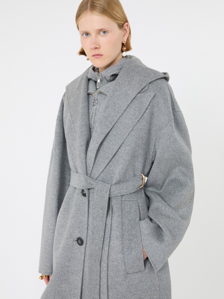 Oversized pure wool coat - MEDIUM GREY - Max Mara - 4