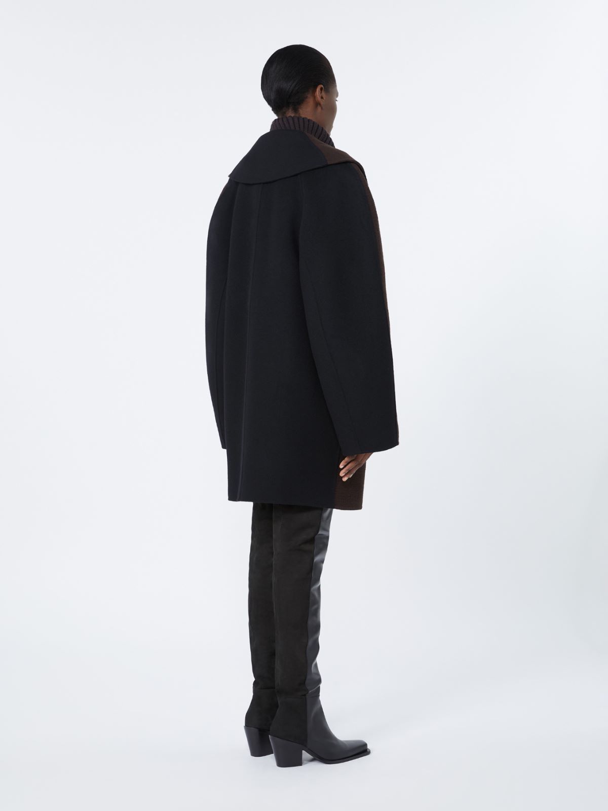 Wool and cashmere heavy jacket - COFFEE - Max Mara - 3