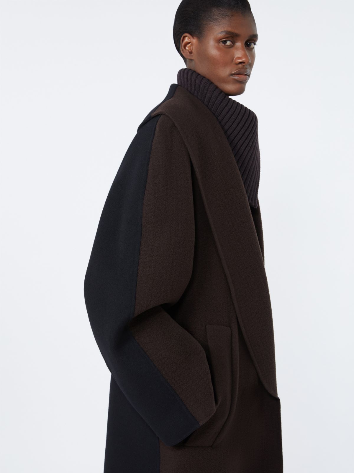 Wool and cashmere heavy jacket - COFFEE - Max Mara - 4