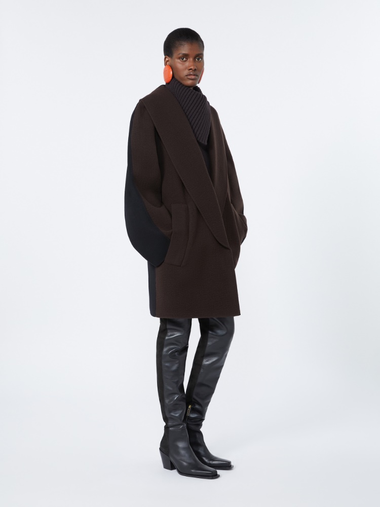 Wool and cashmere heavy jacket - COFFEE - Max Mara