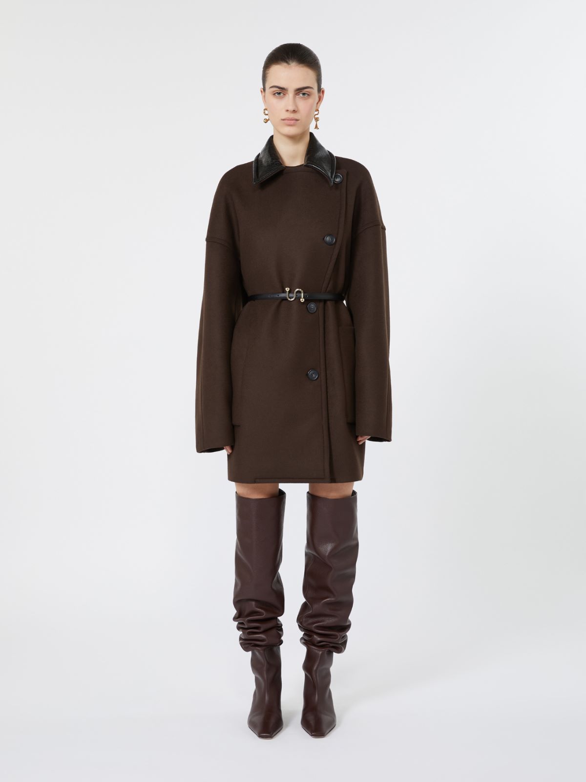 Wool cloth jacket - CHOCOLATE - Max Mara - 2