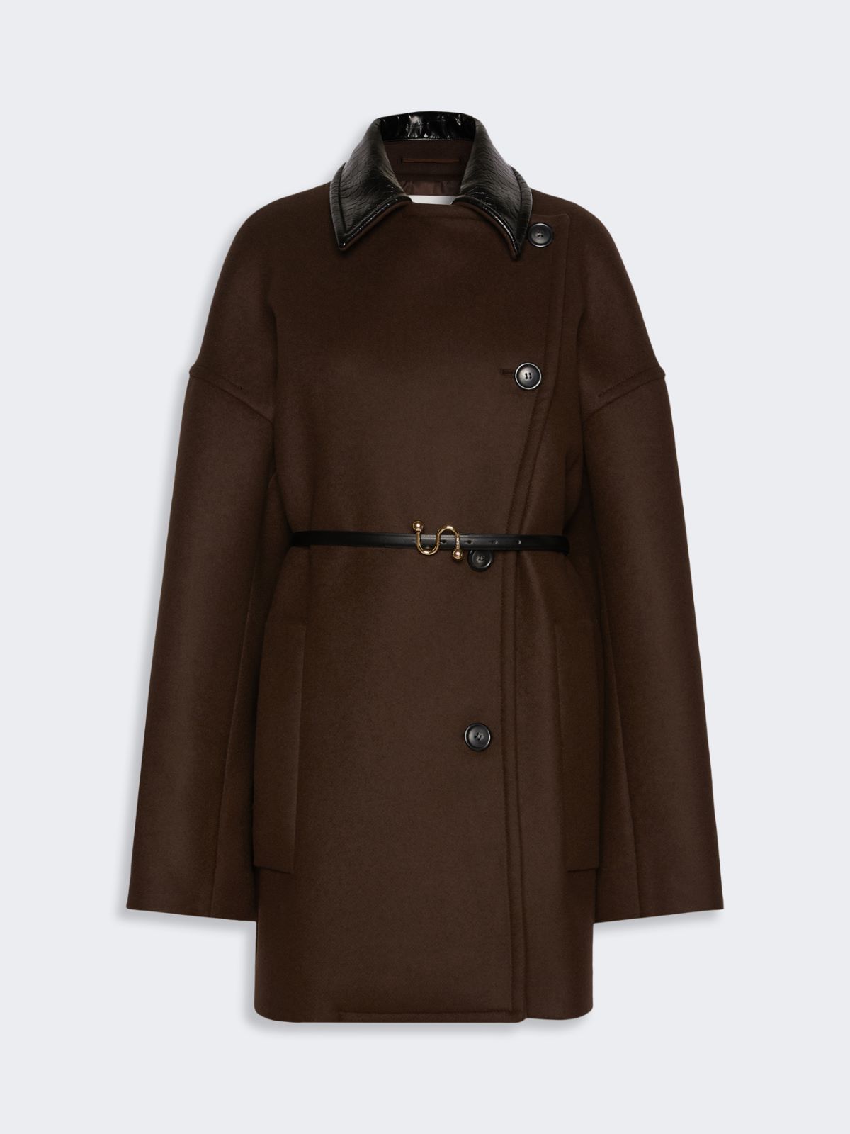 Wool cloth jacket - CHOCOLATE - Max Mara - 5