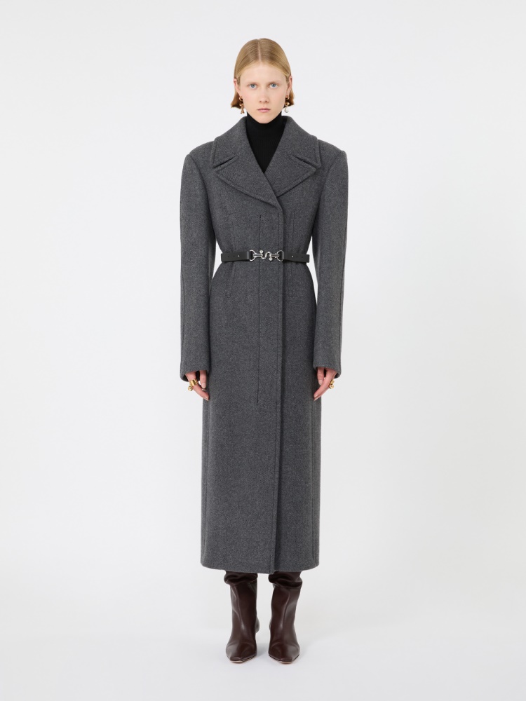 Abrigo largo de lana pura - NEGRO - Max Mara - 2