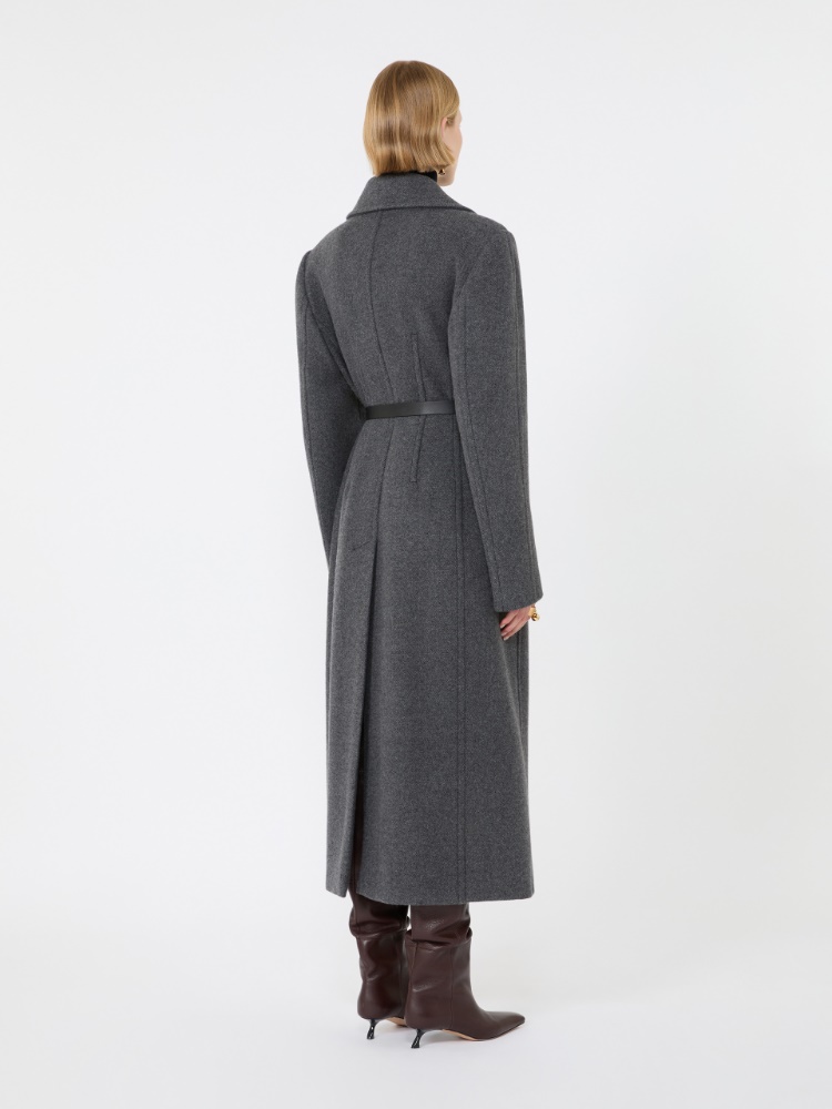 Abrigo largo de lana pura - NEGRO - Max Mara - 3