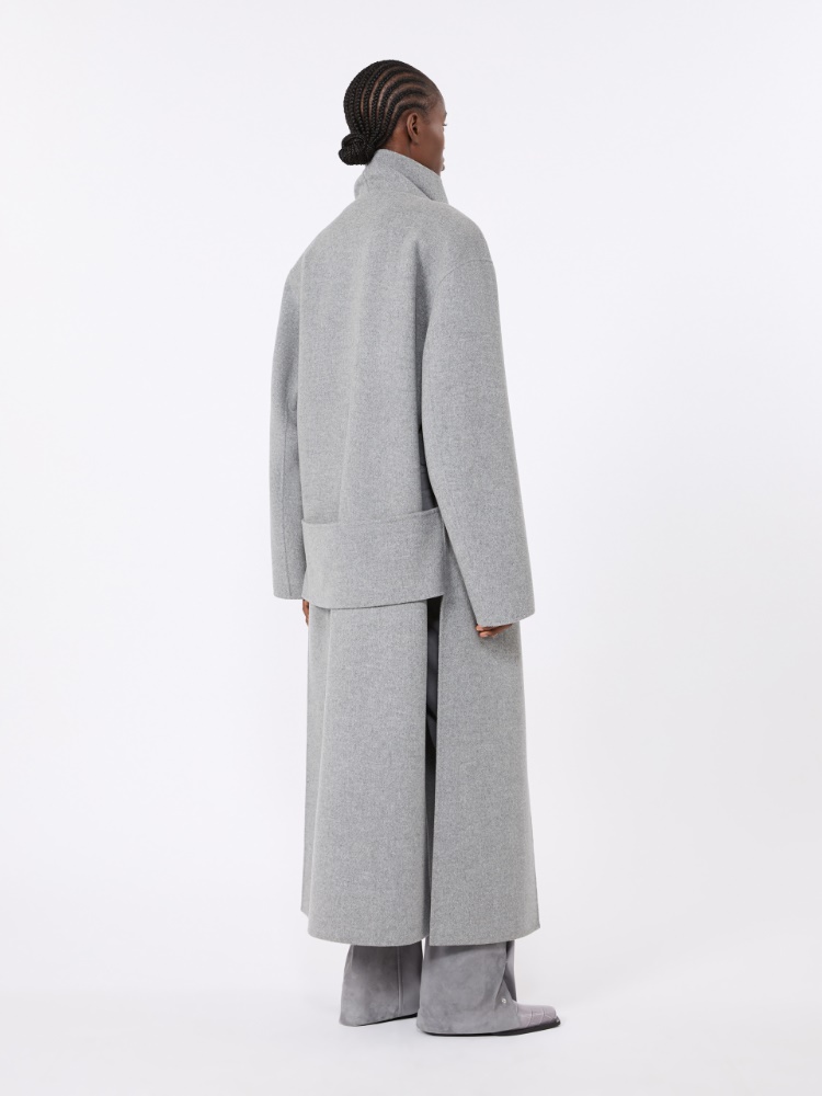 Abrigo largo de lana pura - GRIS MEDIO - Max Mara - 3