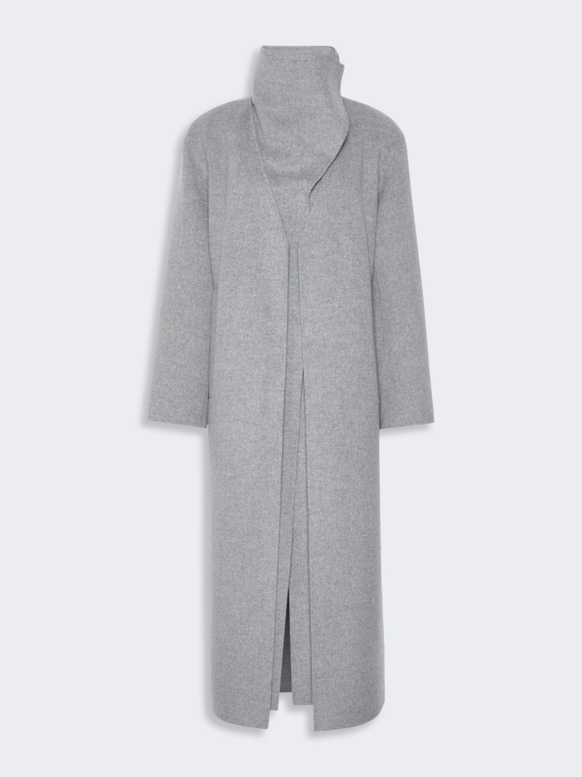 Abrigo largo de lana pura - GRIS MEDIO - Max Mara - 5