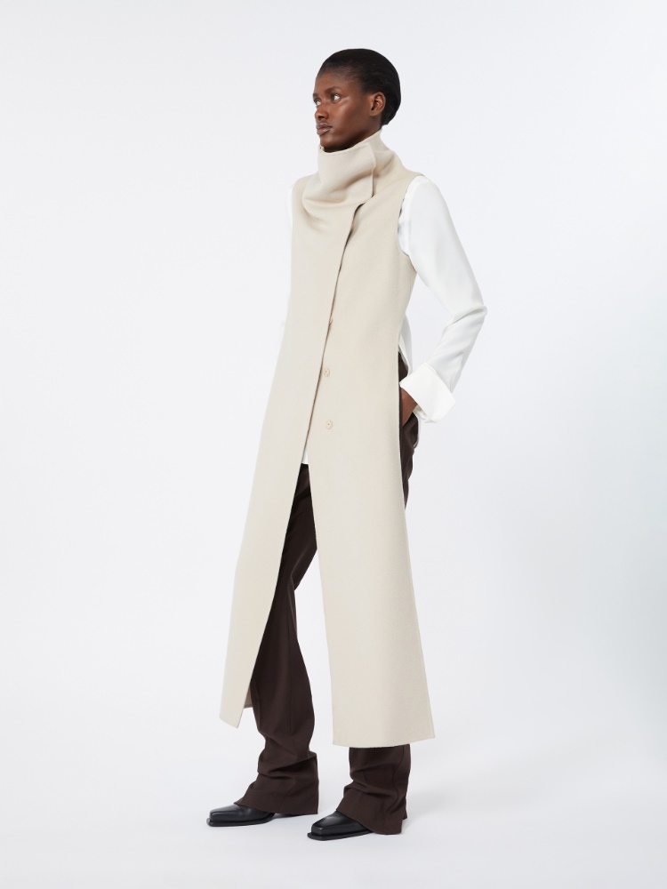 Long pure wool coat - POWDER