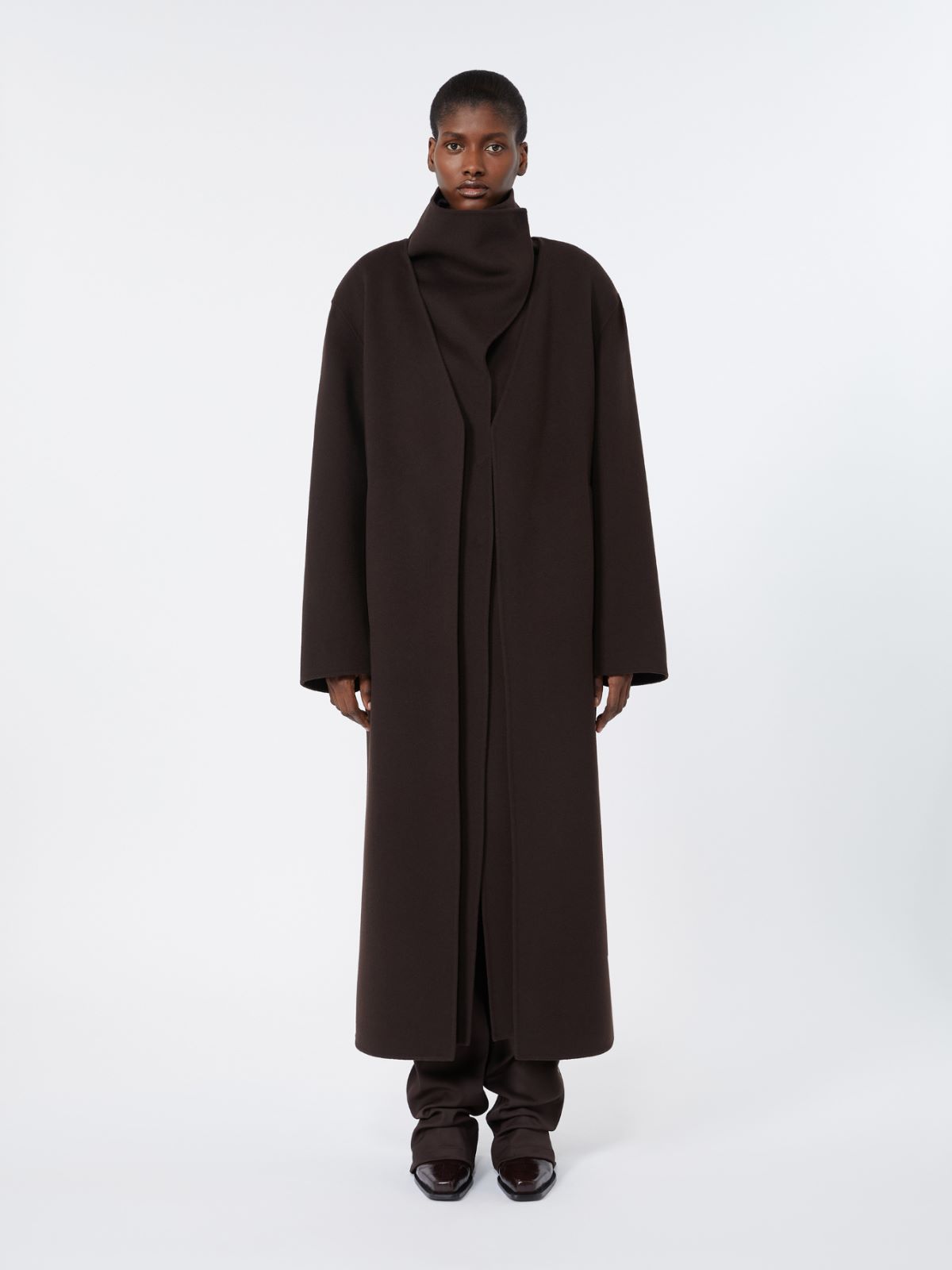 Abrigo largo de lana pura - CAFE - Max Mara - 2