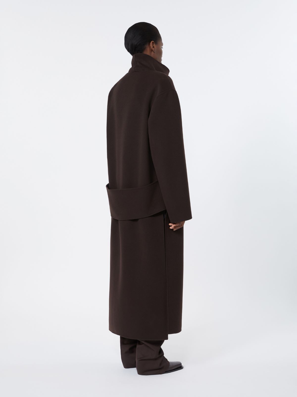Abrigo largo de lana pura - CAFE - Max Mara - 3