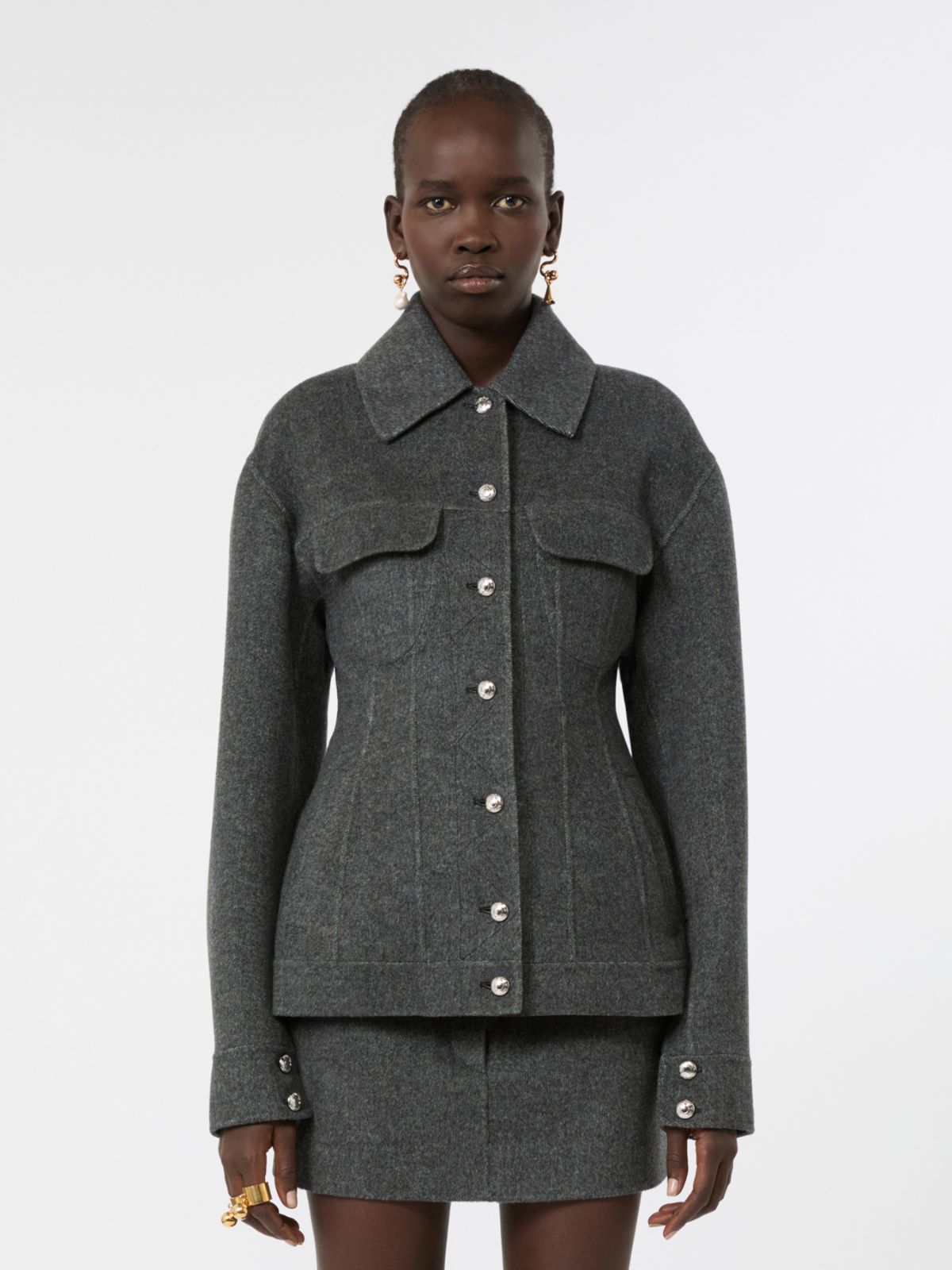 칼초 버진울 자켓 - BLACK - Max Mara - 2