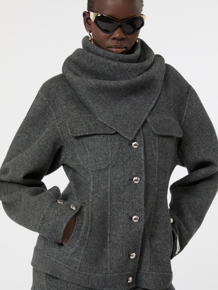 칼초 버진울 자켓 - BLACK - Max Mara - 4