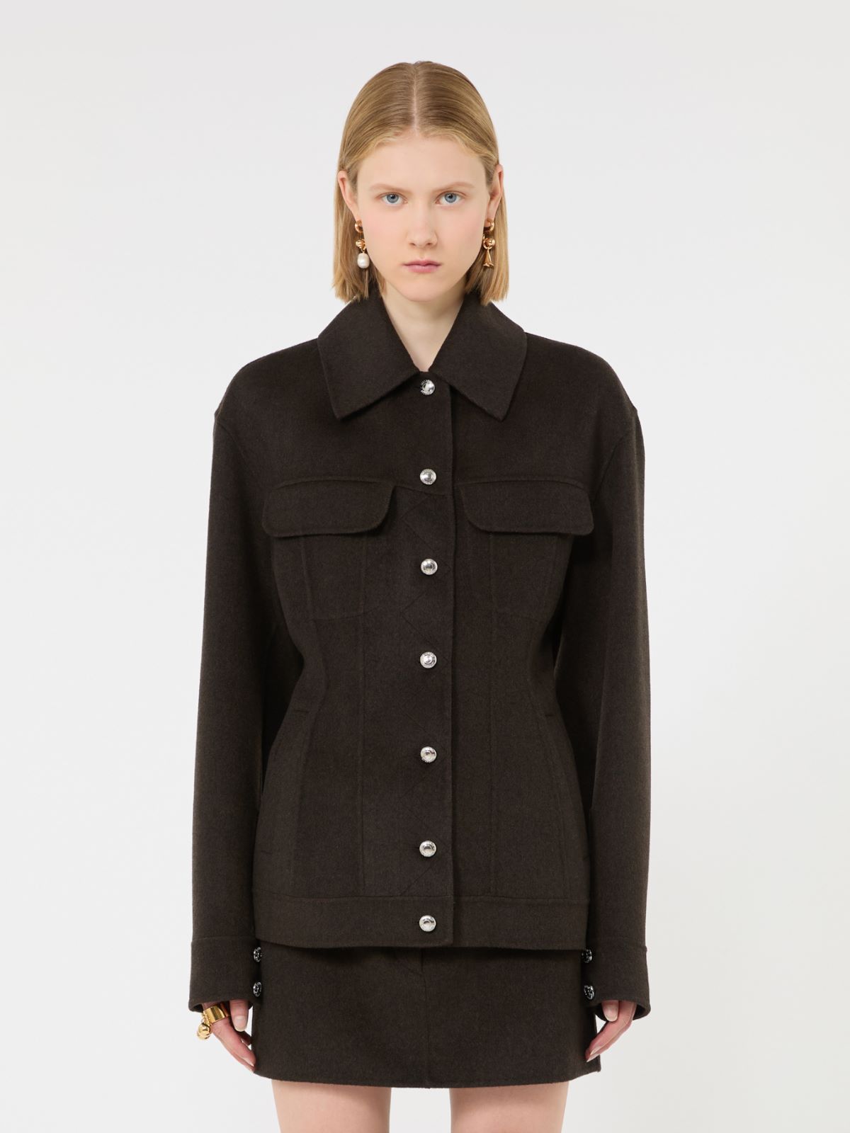 Pure wool jacket - CHOCOLATE - Max Mara - 2