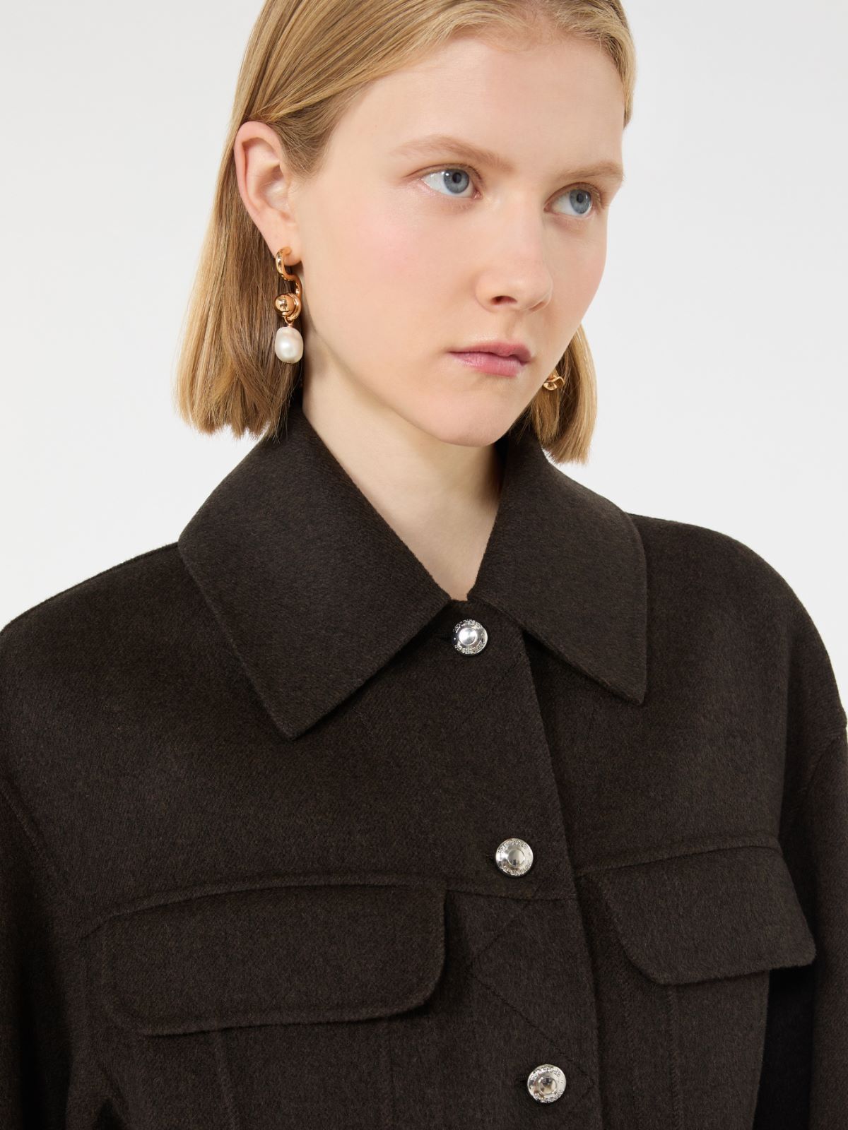 Pure wool jacket - CHOCOLATE - Max Mara - 5