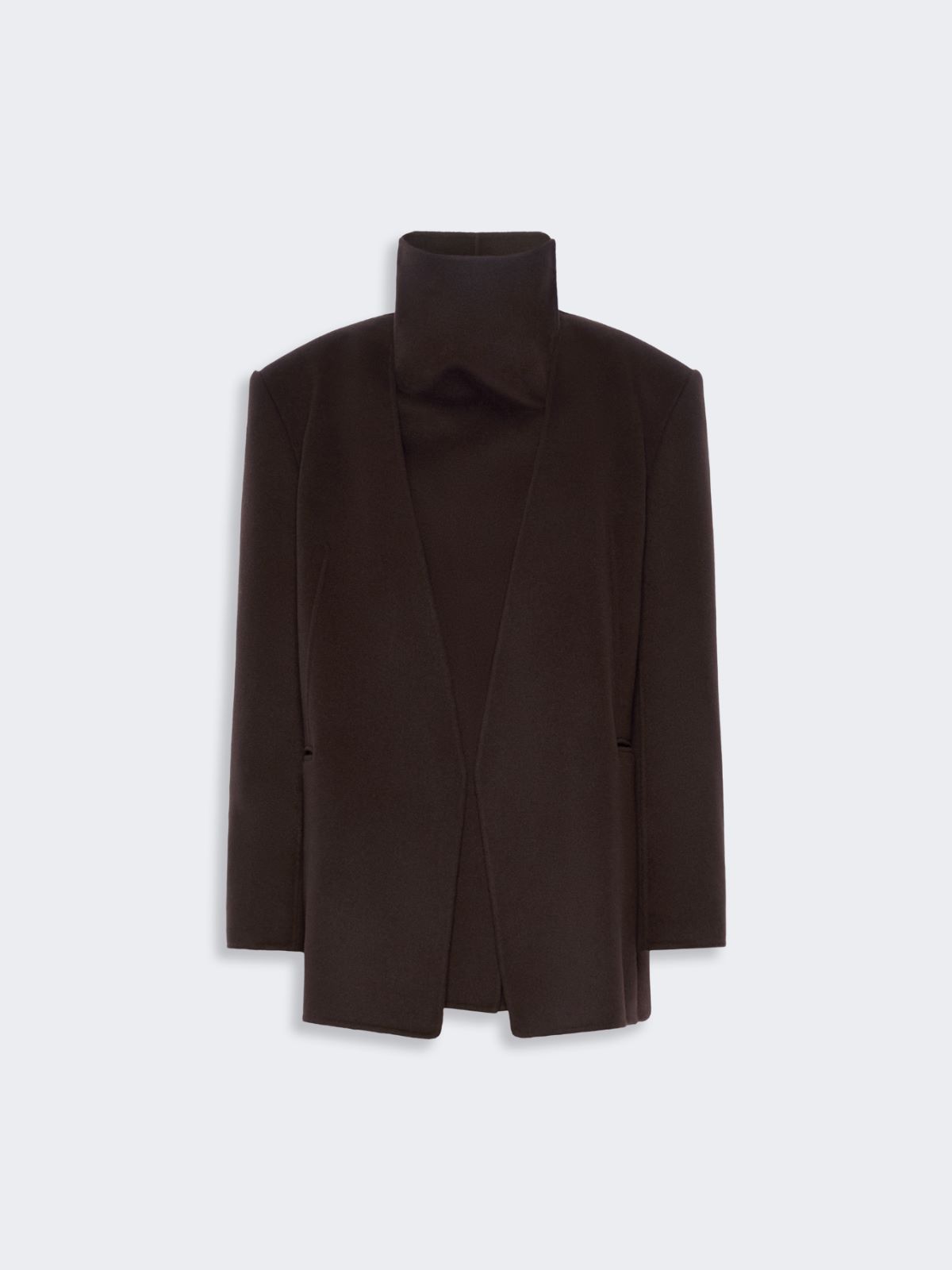 Straight pure wool jacket - COFFEE - Max Mara - 6