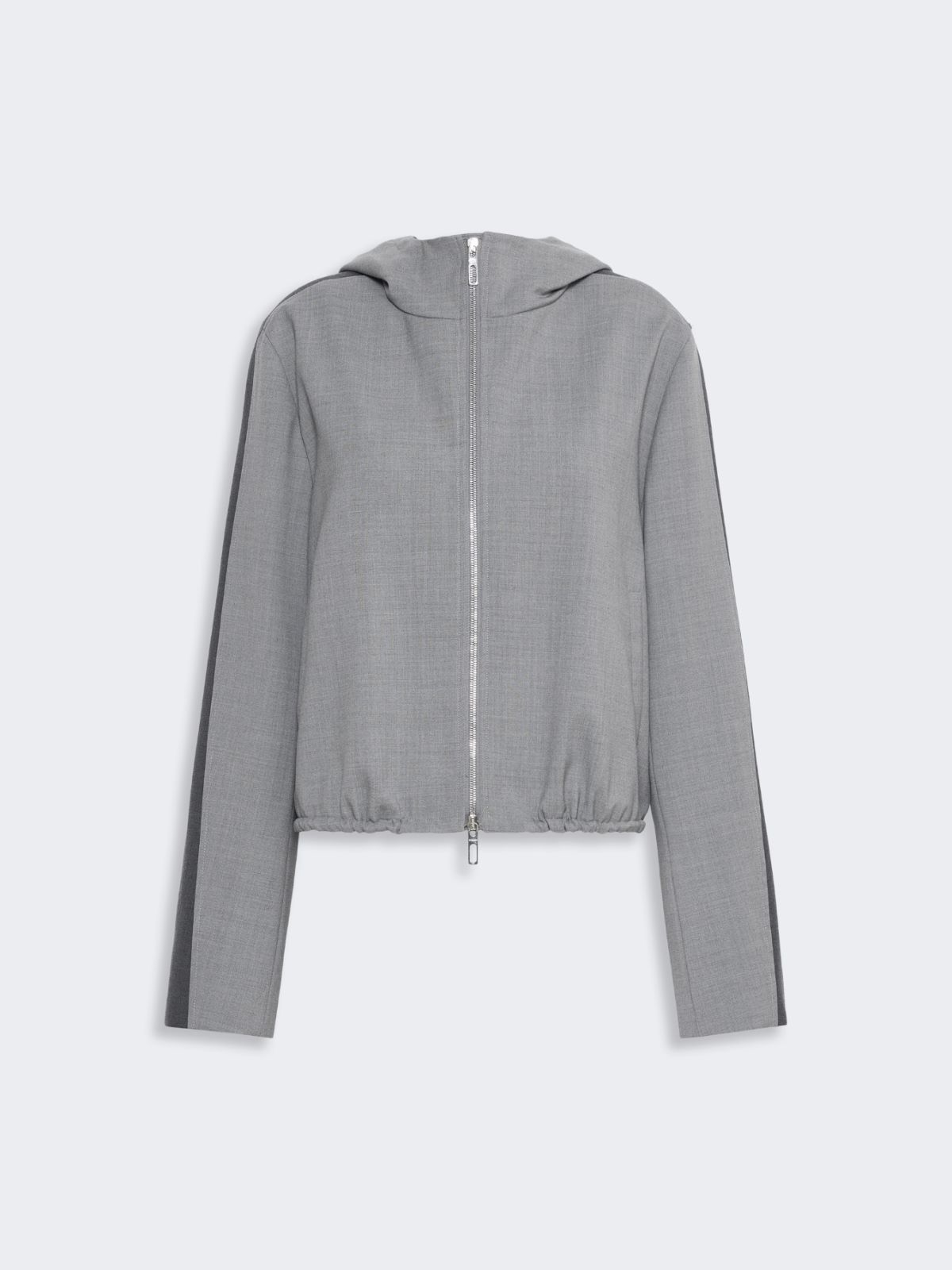 Pure wool bomber jacket - MEDIUM GREY - Max Mara - 6