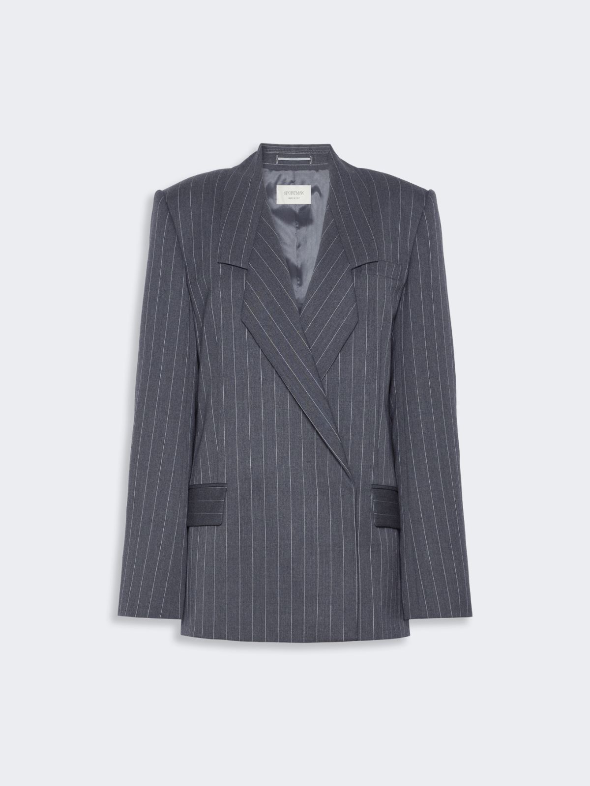 Stretch wool tailored blazer - MEDIUM GREY - Max Mara - 6