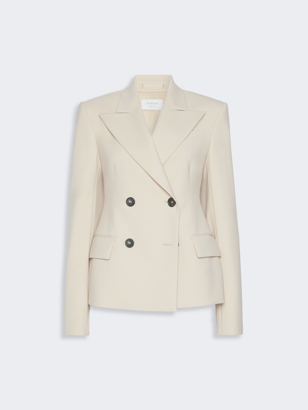 Double-breasted stretch wool blazer - BEIGE - Max Mara - 6