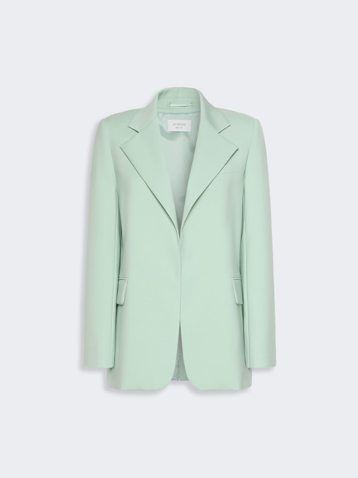 Oversized natural stretch wool blazer - PASTEL GREEN - Max Mara - 6