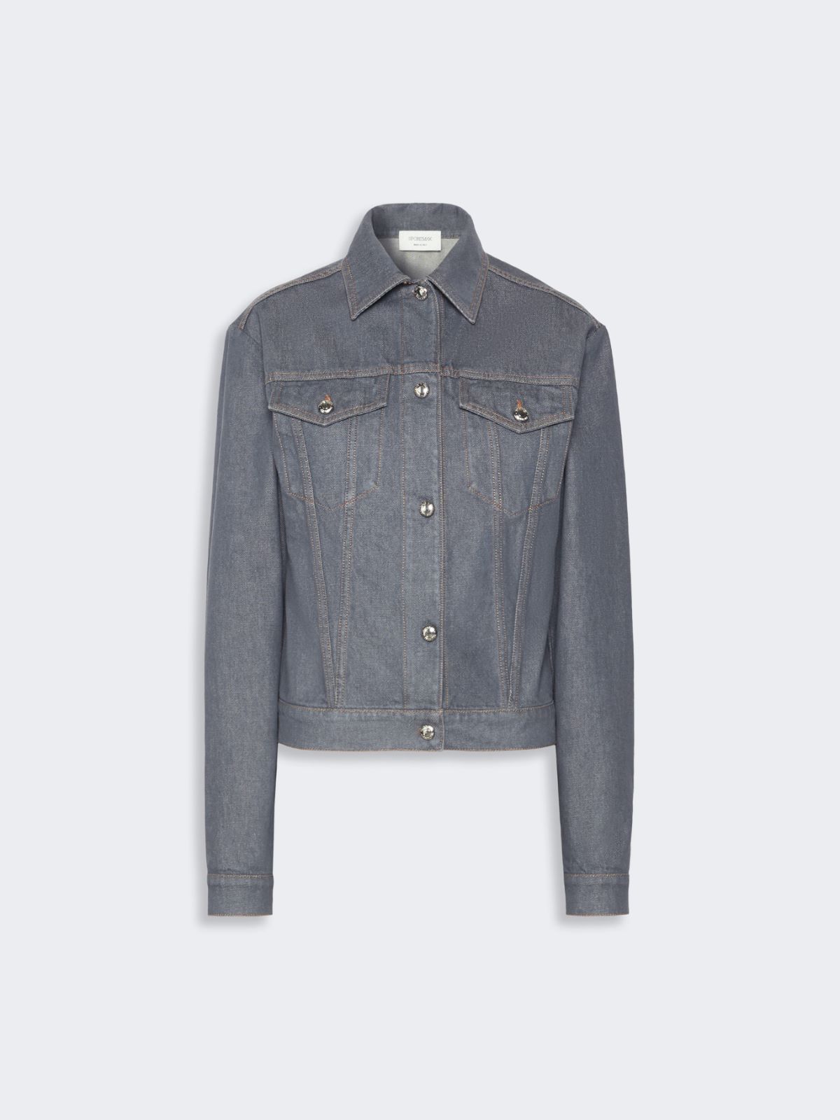 Oversized denim jacket - MEDIUM GREY - Max Mara - 6