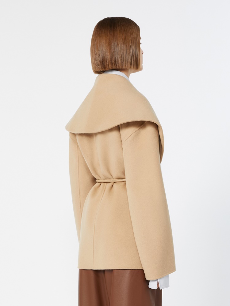 Pure wool double fabric jacket - CAMEL - 3