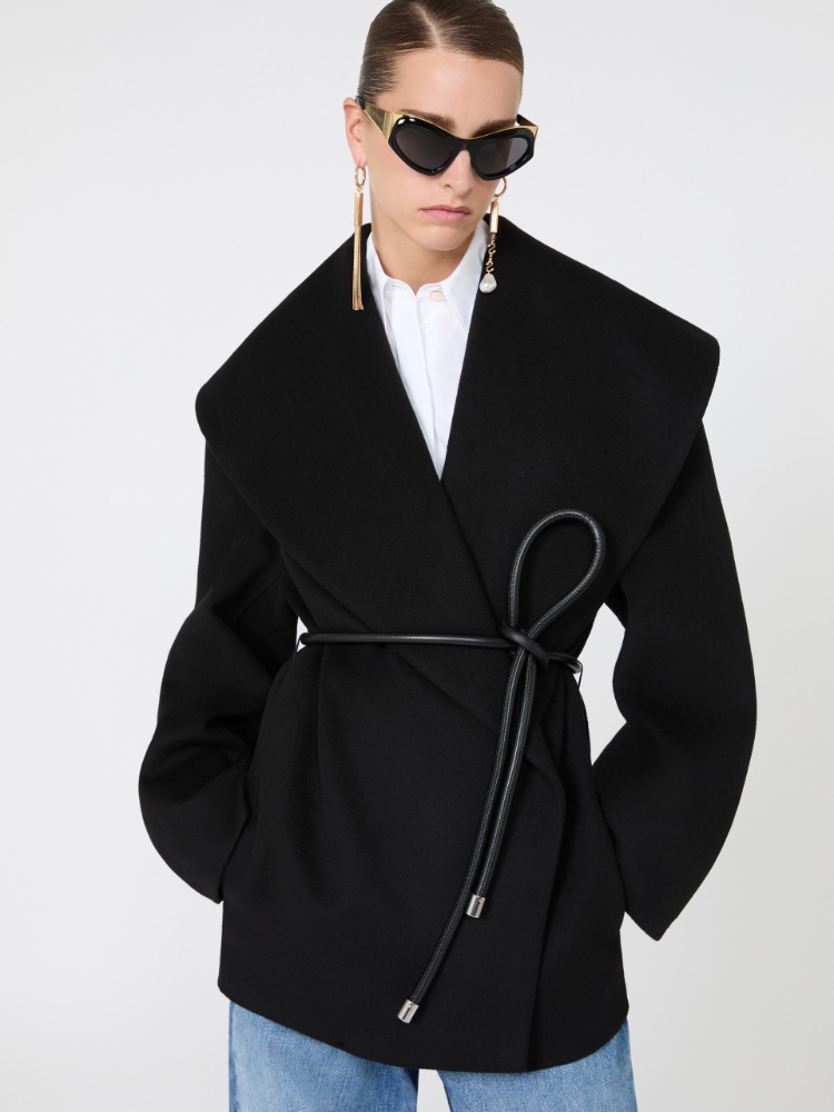 우과레 버진울 코트 - BLACK - Max Mara - 4