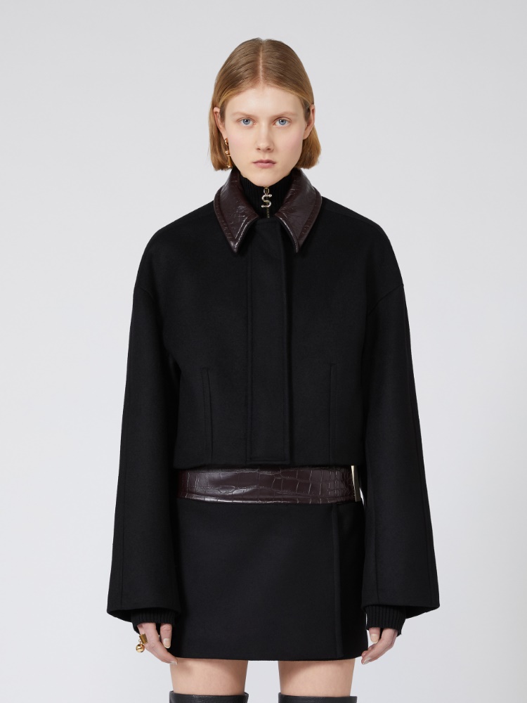 Boxy pure wool jacket - BLACK - Max Mara - 2
